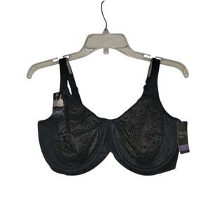 Bali Black Full Coverage Lace Bra